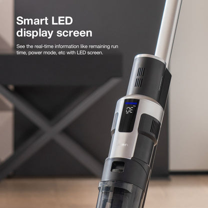 JIMMY HW9 Cordless Wet and Dry Vacuum Cleaner, Self-Cleaning, 400ml Dust Water Tank, Waterproof Brushless Motor, Water Spray Control, LED Display