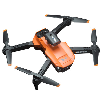 JJRC H106 4K Camera All-Round Obstacle Avoidance Foldable RC Drone Dual Camera Three Batteries - Orange