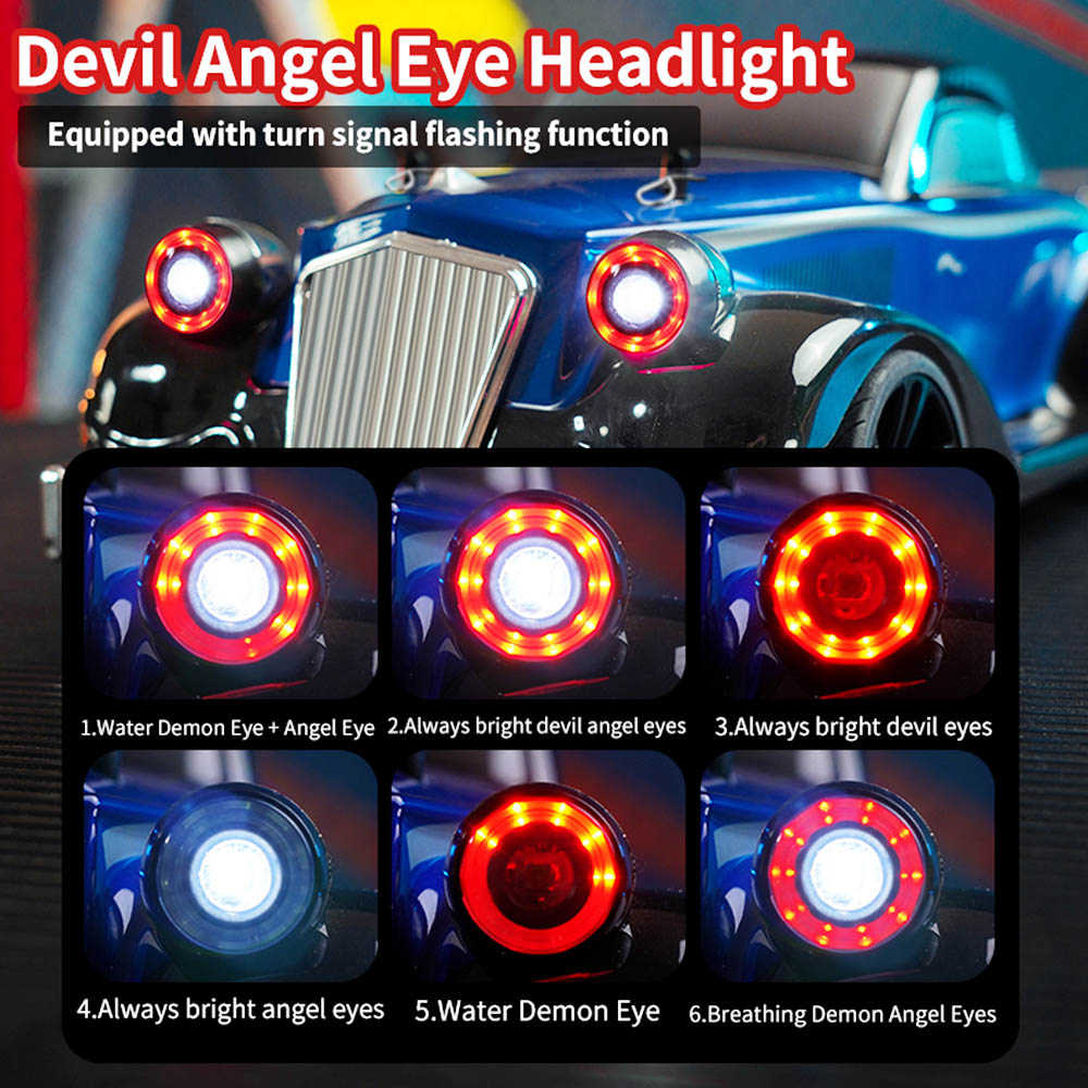 JJRC Q117 F 1:16 2.4G 4WD 35KM/H Drift Car Full Proportional Control with Angle Head Light - Blue