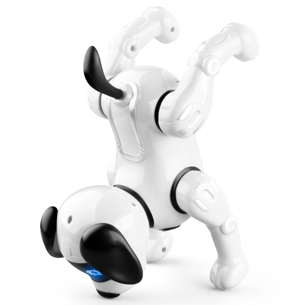 JJRC R19 Remote Control Robot Dog Toy Interaction RC Robotic Stunt Puppy Educational Toy for Kids - White