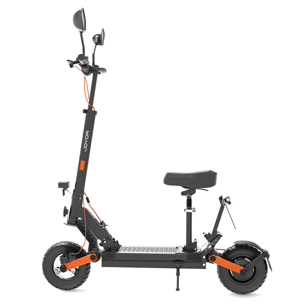 JOYOR S8E Electric Scooter EEC EMark Certified Max 80km Range 800W Motor 48V 26Ah Long-Lasting Battery 10 Inch widen tire 45km/h Max Speed Front &amp; Rear Disc Brake Front &amp; Rear Shock Absorber NFC Integrated display Removable seat