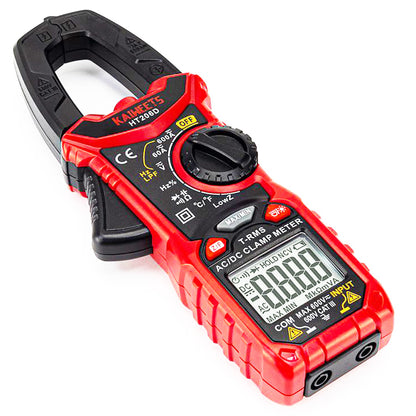 KAIWEETS HT206D Digital Clamp Meter, 6000 Counts, AC/DC Current, LowZ &amp; LPF, NCV Detection Function