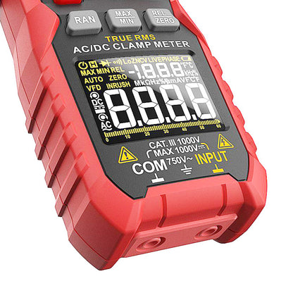 KAIWEETS HT208D INRUSH Clamp Meter, 1000 Amp AC/DC Current, 1000V AC/DC Voltage, NCV sensor, GFCI electrical outlets tester, Null Wire and Live Wire Testing