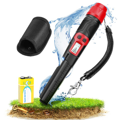 KAIWEETS PREC-POINTER I Metal Detector Pinpointer, 360° Detection, IP68 Waterproof, LCD Screen &amp; Flashlight, 3 Alert Modes