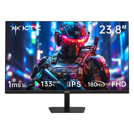 KTC H24F8 Gaming Monitor, 23.8'' 1920*1080 16:9 Fast IPS Screen, 180Hz Refresh Rate, 1ms Response Time, 1000:1 Contrast Ratio, HDR10, 135% sRGB, Adaptive-Sync, Dynamic Action Sync, Game Assist, Low Blue Light &amp; Flicker-Free, VESA Mount