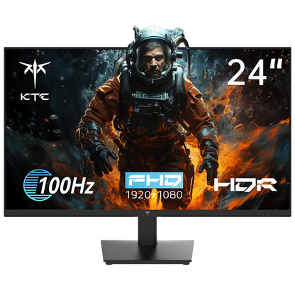 KTC H24V13 23.8-inch Gaming Monitor, 1920x1080 16:9 100Hz High Refresh Rate VA Panel, 4000:1 Contrast Ratio, 104% sRGB HDR10 16ms Response Time, Low Blue Light, FreeSync &amp; G-Sync Compatible, HDMI VGA Audio Out, VESA Wall Mount Tilt Adjustment Display