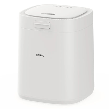 Karfo UF006-EC Electric Waste Kitchen Composter, 2.5L Capacity, Odorless/Auto-Cleaning/ 3 Modes/Low Noise, Turn Food Waste into Fertilizer for Indoor Plants, Outdoor Garden, White