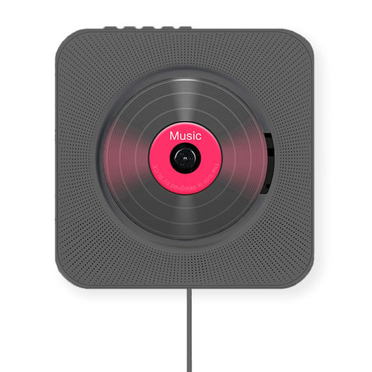 Kecag KC-808 Wall Mountable CD Player with Bluetooth with Remote Control FM Radio MP3 Headphone Jack USB - Black