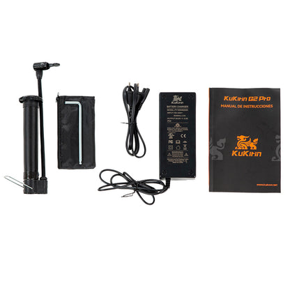 KuKirin G2 Pro (VMP) Electric Scooter, 500W Motor, 48V 15.6Ah Battery, 9 inch Vacuum Tire, 25km/h Max Speed, 65km Range, Front &amp; Rear Disc Brakes, Spring Shock Adsorption
