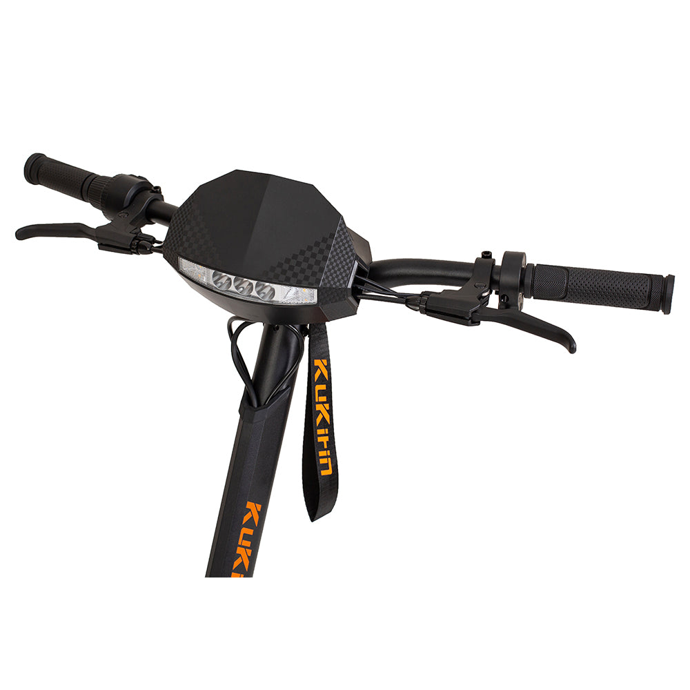 Kukirin G2 Foldable Electric Scooter 2025 Upgrade 800W Motor 48V 15Ah Battery 10-inch Tire 45km/h Max Speed 55km Range Touchscreen Display Disc Brake 7 Light System - Black