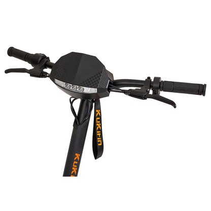 Kukirin G2 Foldable Electric Scooter 2025 Upgrade 800W Motor 48V 15Ah Battery 10-inch Tire 45km/h Max Speed 55km Range Touchscreen Display Disc Brake 7 Light System - Black