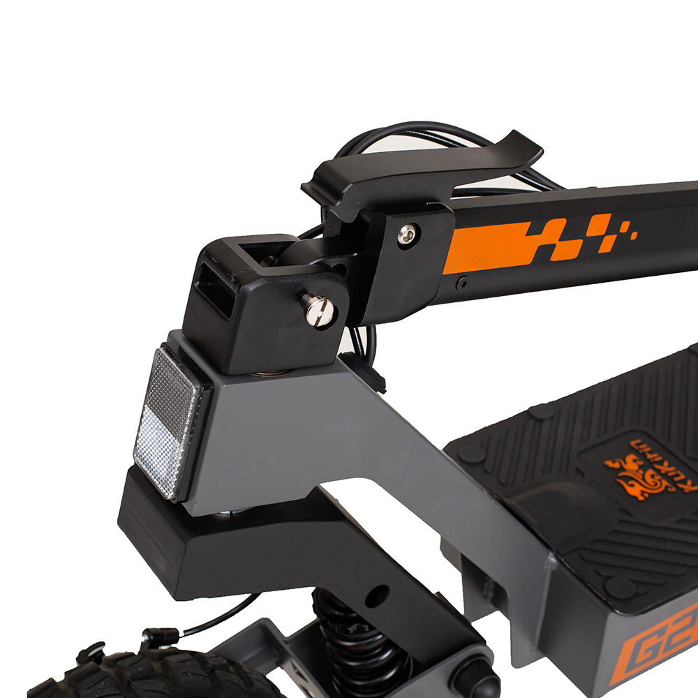 Kukirin G2 Foldable Electric Scooter 2025 Upgrade 800W Motor 48V 15Ah Battery 10-inch Tire 45km/h Max Speed 55km Range Touchscreen Display Disc Brake 7 Light System - Black