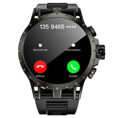 LOKMAT APPLLP 4 Smartwatch, 1.508-inch AMOLED Screen, Support 4G/5G SIM Card, Heart Rate Blood Oxygen Monitoring, NFC Function, GPS Positioning