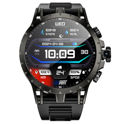 LOKMAT APPLLP 4 Smartwatch, 1.508-inch AMOLED Screen, Support 4G/5G SIM Card, Heart Rate Blood Oxygen Monitoring, NFC Function, GPS Positioning