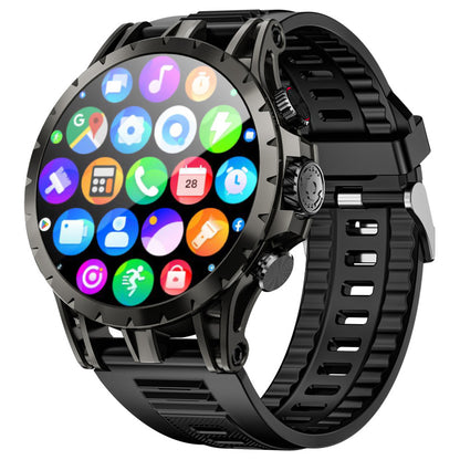LOKMAT APPLLP 4 Smartwatch, 1.508-inch AMOLED Screen, Support 4G/5G SIM Card, Heart Rate Blood Oxygen Monitoring, NFC Function, GPS Positioning