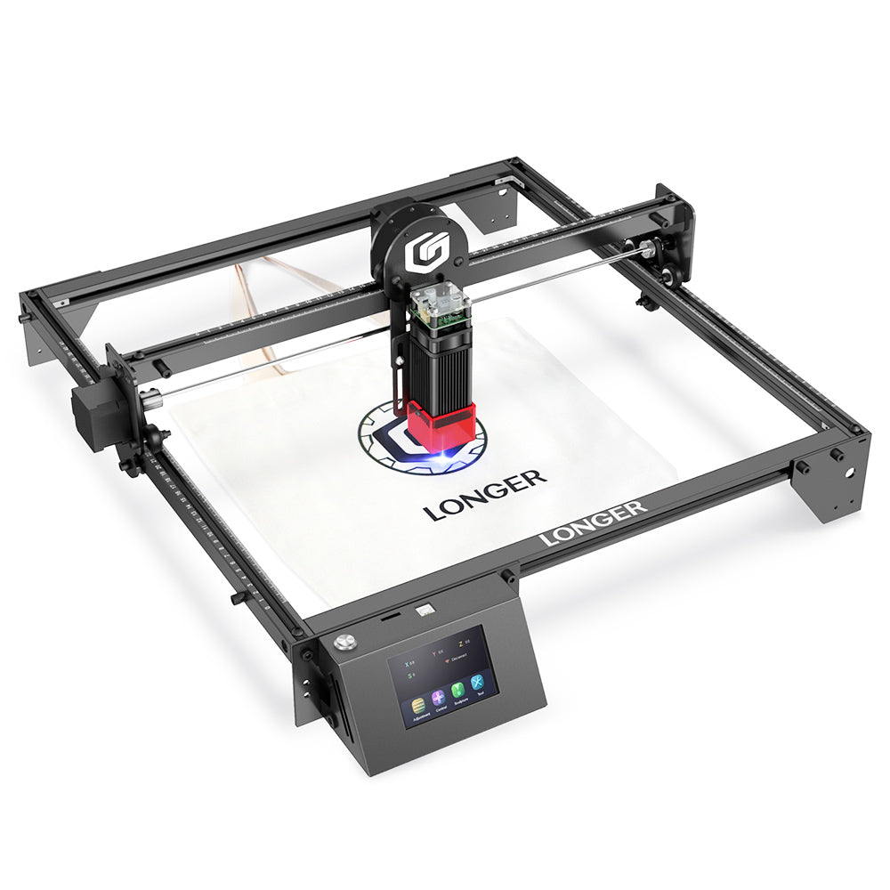 LONGER RAY5 5W Laser Engraver, 32-Bit Chipset, WIFI Connection, 3.5" Touch Screen &amp; Offline Carving, 0.08x0.08mm Spot, 10000mm/min Max Speed, 400mmx400mm