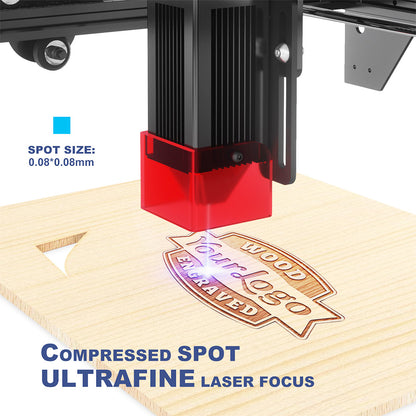 LONGER RAY5 5W Laser Engraver, 32-Bit Chipset, WIFI Connection, 3.5" Touch Screen &amp; Offline Carving, 0.08x0.08mm Spot, 10000mm/min Max Speed, 400mmx400mm