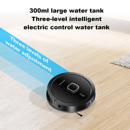 Liectroux G7 Robot Vacuum Cleaner, 6500Pa Suction, Laser Navigation, 5200mAh Battery, Run 180mins - Black, EU Plug