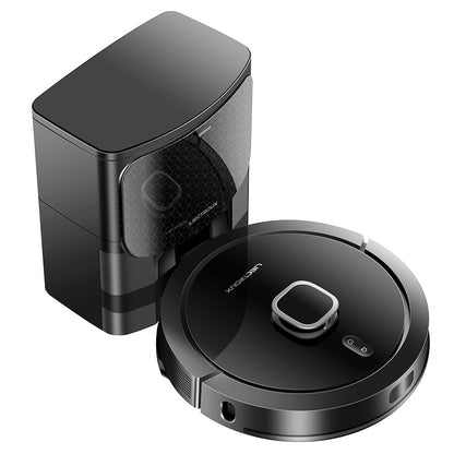 Liectroux G7 Robot Vacuum Cleaner, 6500Pa Suction, Laser Navigation, 5200mAh Battery, Run 180mins - Black, EU Plug