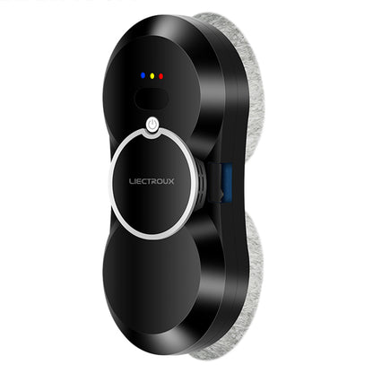 Liectroux HCR-10 Robot Window Vacuum Cleaner, 30ml Water Tank, Ultrasonic Water Spraying, 2800Pa Suction, 6.8cm Ultra-thin Body - Black