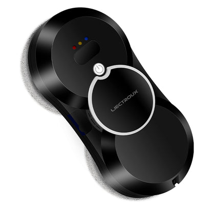 Liectroux HCR-10 Robot Window Vacuum Cleaner, 30ml Water Tank, Ultrasonic Water Spraying, 2800Pa Suction, 6.8cm Ultra-thin Body - Black