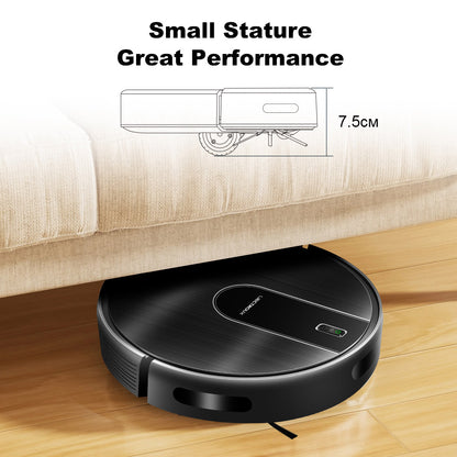 Liectroux N7S-U Robot Vacuum Cleaner and Wet Mop Combo, Smart Mapping, WiFi App, 6000Pa Suction, 120min Runtime, 400ml Dustbin &amp; 250ml Water Tank, WiFi App, Works With Alexa and Google Assistant, for Pet Hair, Carpet, Hard Floor