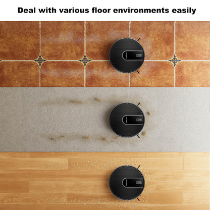 Liectroux N7S-U Robot Vacuum Cleaner and Wet Mop Combo, Smart Mapping, WiFi App, 6000Pa Suction, 120min Runtime, 400ml Dustbin &amp; 250ml Water Tank, WiFi App, Works With Alexa and Google Assistant, for Pet Hair, Carpet, Hard Floor