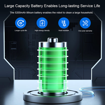 Liectroux N7S-U Robot Vacuum Cleaner and Wet Mop Combo, Smart Mapping, WiFi App, 6000Pa Suction, 120min Runtime, 400ml Dustbin &amp; 250ml Water Tank, WiFi App, Works With Alexa and Google Assistant, for Pet Hair, Carpet, Hard Floor