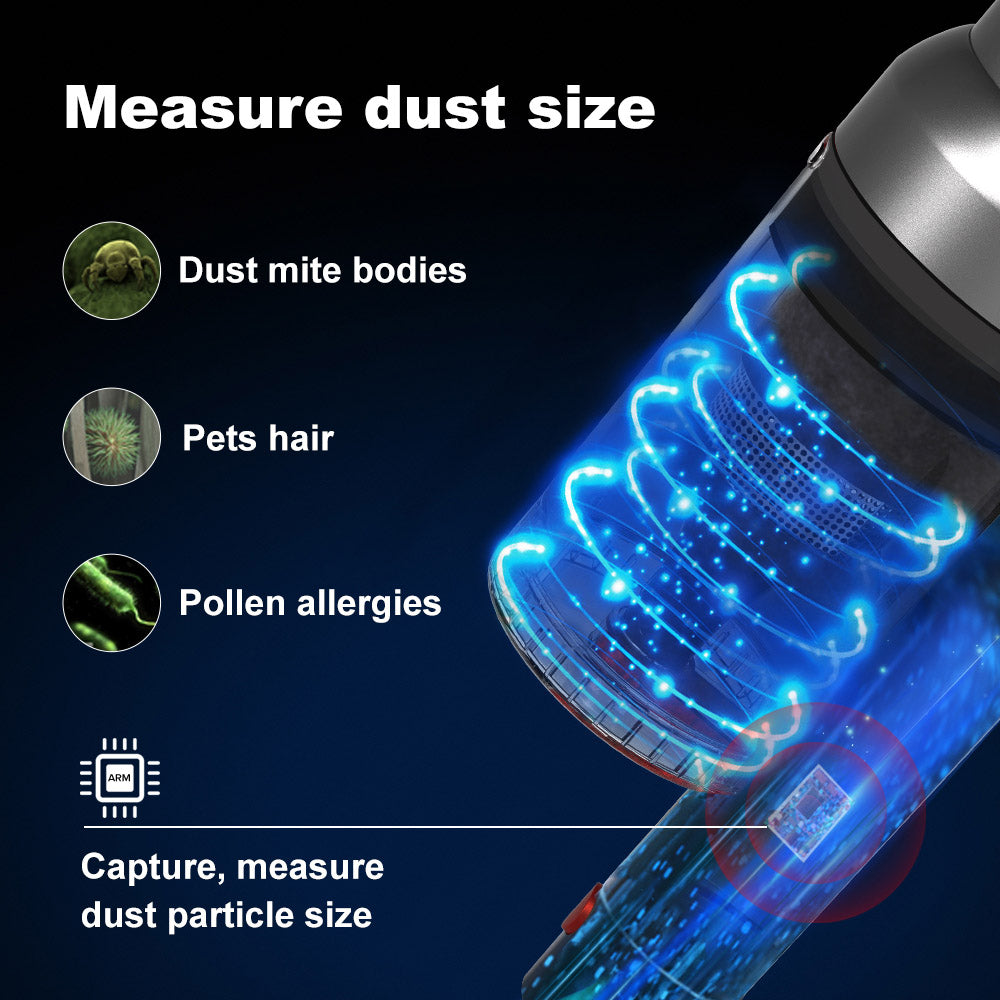 Liectroux i10 Cordless Stick Vacuum Cleaner, Smart Dust Sensing, 250W BLDC, 27kPa Suction, Colorful Touch Screen, LED Front Light, 45mins Runtime, for Carpet, Floor, Car &amp; Pet Hair