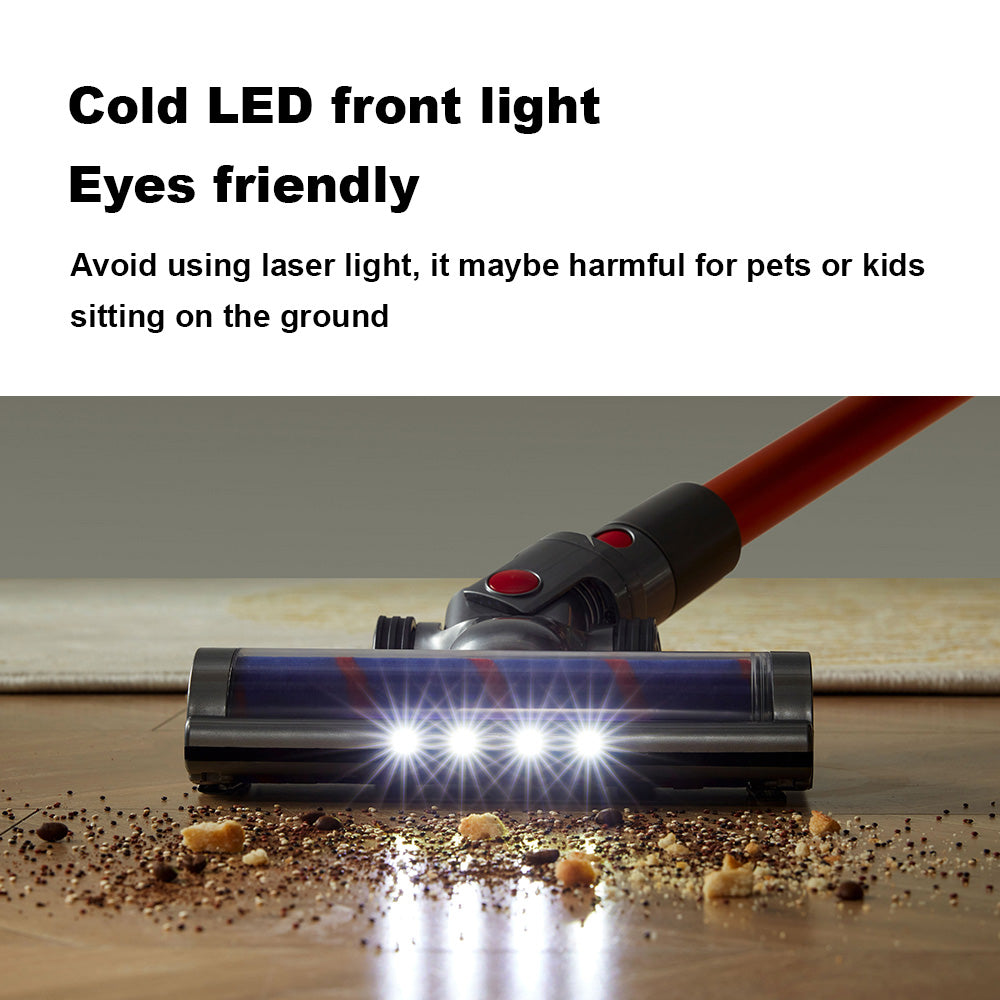 Liectroux i10 Cordless Stick Vacuum Cleaner, Smart Dust Sensing, 250W BLDC, 27kPa Suction, Colorful Touch Screen, LED Front Light, 45mins Runtime, for Carpet, Floor, Car &amp; Pet Hair
