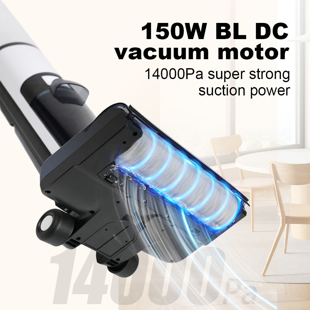 Liectroux i7 Pro Cordless Wet Dry Vacuum Cleaner, 14000Pa Suction, Self-Cleaning, Self-Drying, 600ml Clean Water Tank, 35 Mins Runtime, LED Display, Voice Control, Low Noise