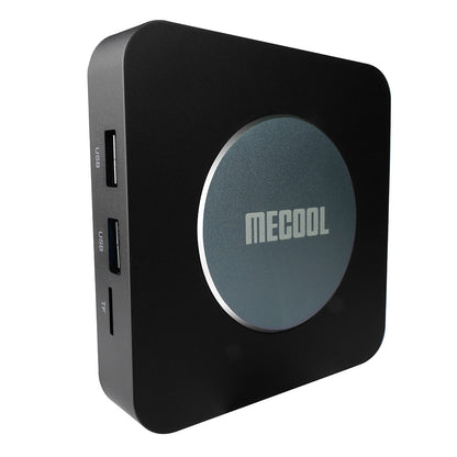 MECOOL KM2 PLUS Netflix Supported Google Android TV 11.0 Smart TV BOX, Amlogic S905X4 2GB RAM 16GB eMMC AV1 Ultra 4K HDR 2.4G/5.0GHz WiFi BT5.0 SPDIF Google Assistant Dolby Atmos Audio Ethernet Multi-streamer Home Media Player Set Top Box - EU Plug