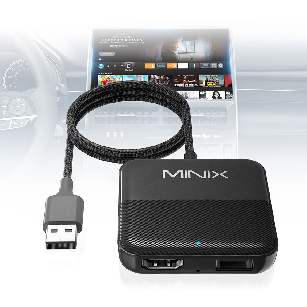 MINIX CA361 Wireless CarPlay Adapter, with HDMI/USB, Plug &amp; Play