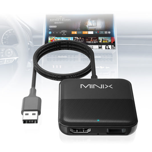 MINIX CA361 Wireless CarPlay Adapter, with HDMI/USB, Plug &amp; Play
