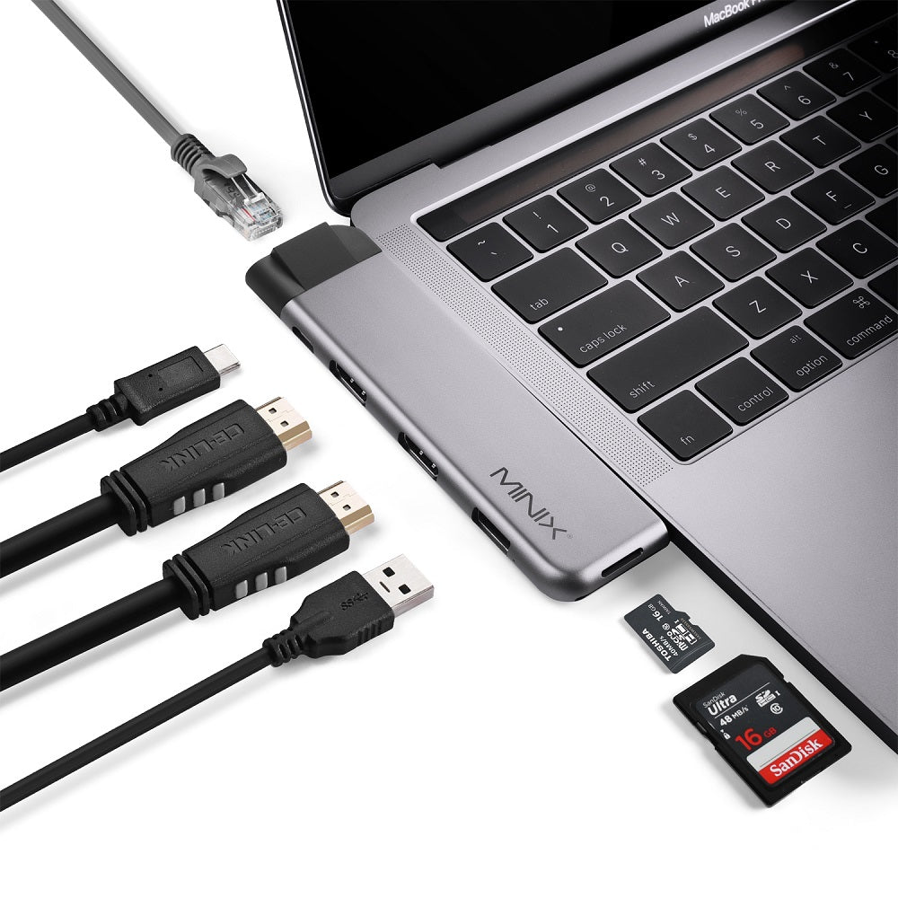 MINIX NEO C-DH Dual HDMI Multimedia Adapter for MacBook Air, MacBook Pro