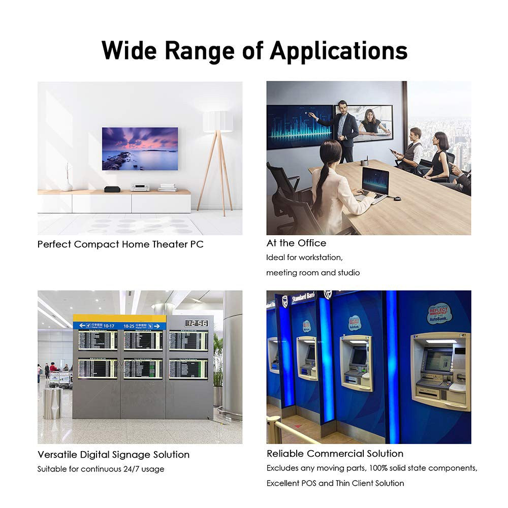 MINIX Z83 MAX Mini PC Intel X5-Z8350 64-bit, 4GB DDR3 128GB eMMC, Windows 10 Pro, 5G WiFi, 4K Output
