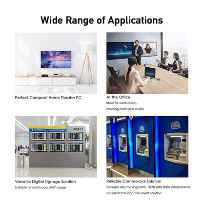 MINIX Z83 MAX Mini PC Intel X5-Z8350 64-bit, 4GB DDR3 128GB eMMC, Windows 10 Pro, 5G WiFi, 4K Output