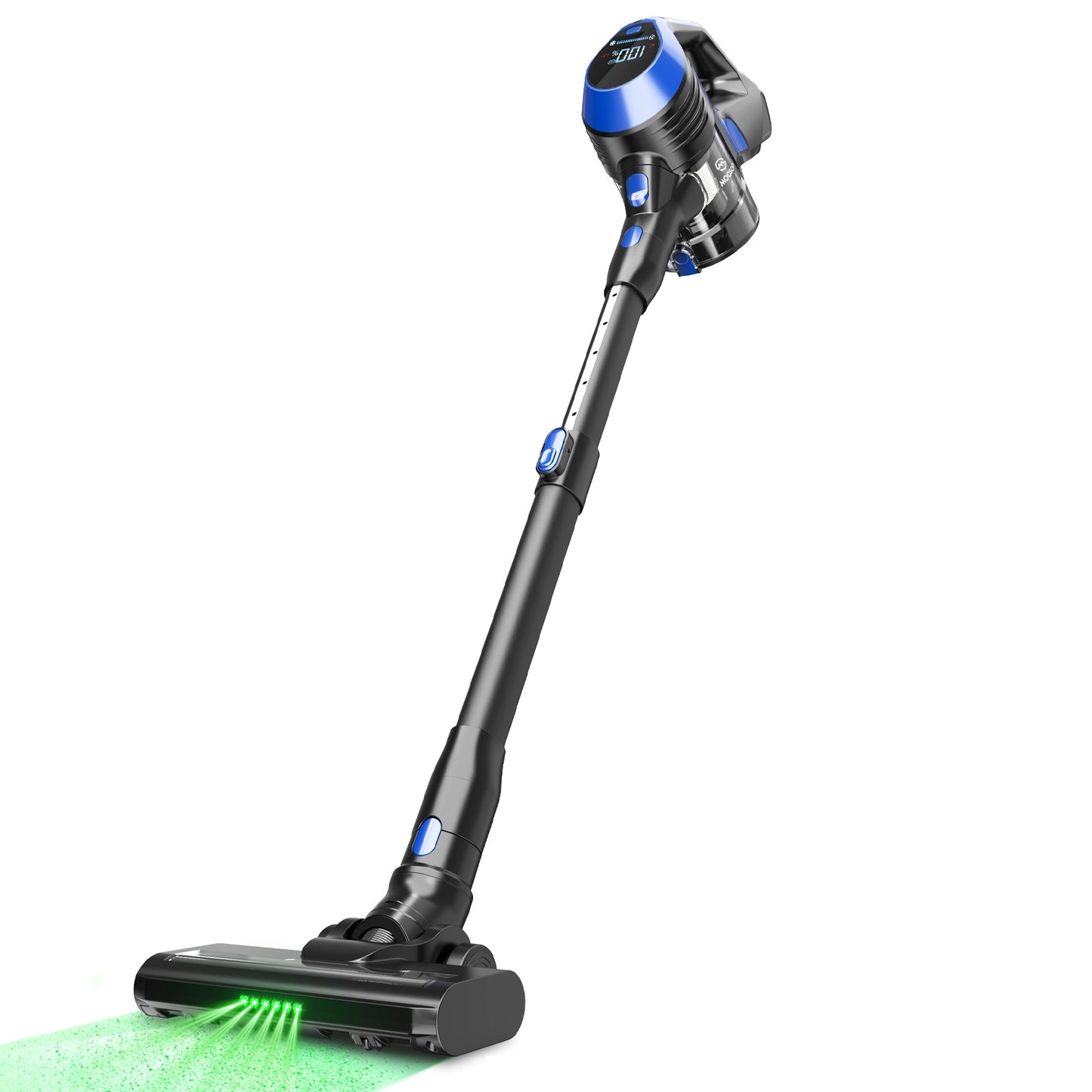 MOOSOO XC1 Cordless Vacuum Cleaner, 20kPa Suction, with LED Display, Max. 45min Runtime, 6 In 1 High Suction Stick Vacuum Cleaner with Wall Mount Charger, for Hard Floor Pet Hair Carpet, Home &amp; Car Use