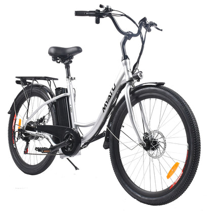 MYATU MYT-TYY Electric Bike, 350W Motor, 36V 15Ah Battery, 26*1.95'' Tires, 25km/h Max Speed, 50km Range, Disc Brake, Shimano 7-speed