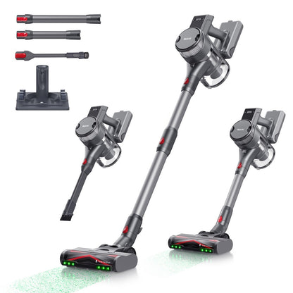 Maircle S3-Pro B Cordless Vacuum Cleaner, with Storage Rechargeable Base, Green Light Technology, 70min Long Battery Life, ≤72db Low Noise, Anti-Tangle Brush, LED Display