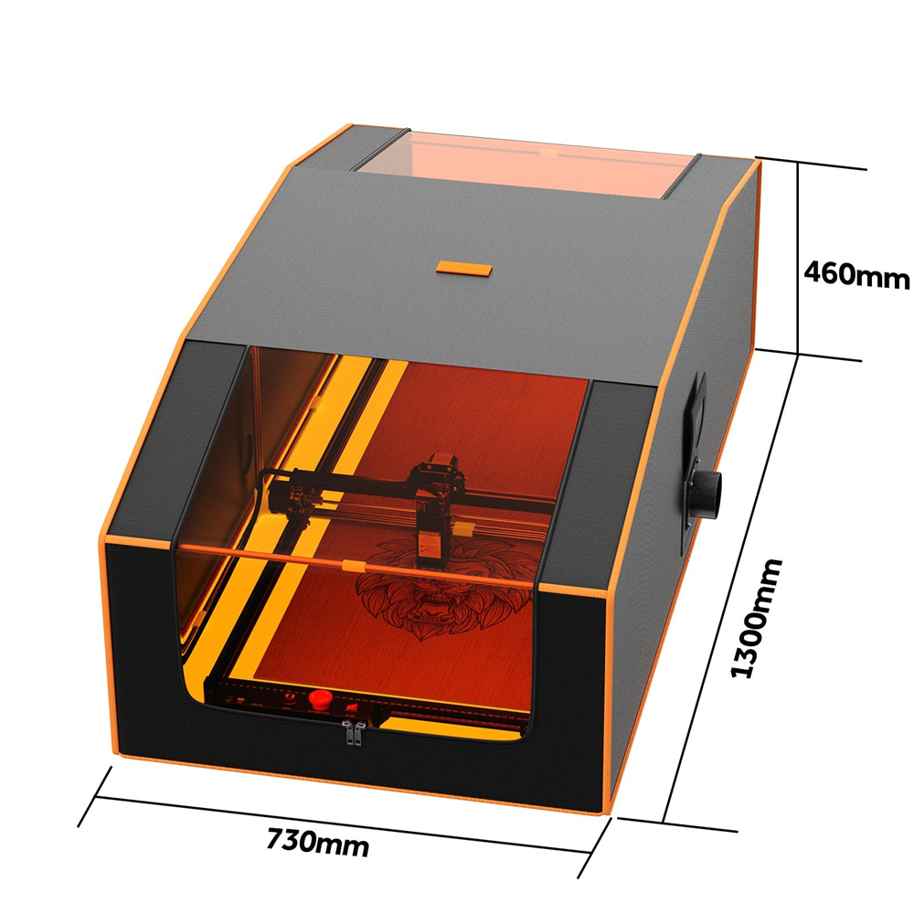 Mecpow FC3 Oversized Laser Engraver Enclosure 1300x730x460mm, Fireproof, with Viewing Window Fan Exhaust Pipe