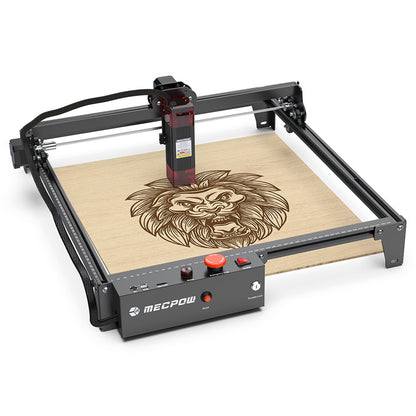 Mecpow X3 Laser Engraver, 5W Laser Power, Fixed-Focus, 0.01mm Accuracy, 10000 mm/min Engraving Speed, Safety Lock, Emergency Stop, Flame Detection, Gyroscope Sensor, 410x400mm