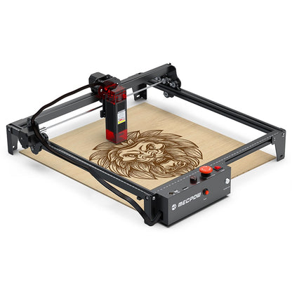 Mecpow X3 Laser Engraver, 5W Laser Power, Fixed-Focus, 0.01mm Accuracy, 10000 mm/min Engraving Speed, Safety Lock, Emergency Stop, Flame Detection, Gyroscope Sensor, 410x400mm