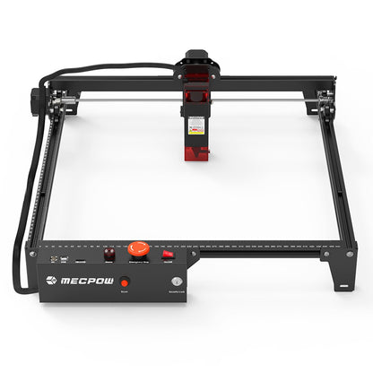 Mecpow X3 Laser Engraver, 5W Laser Power, Fixed-Focus, 0.01mm Accuracy, 10000 mm/min Engraving Speed, Safety Lock, Emergency Stop, Flame Detection, Gyroscope Sensor, 410x400mm