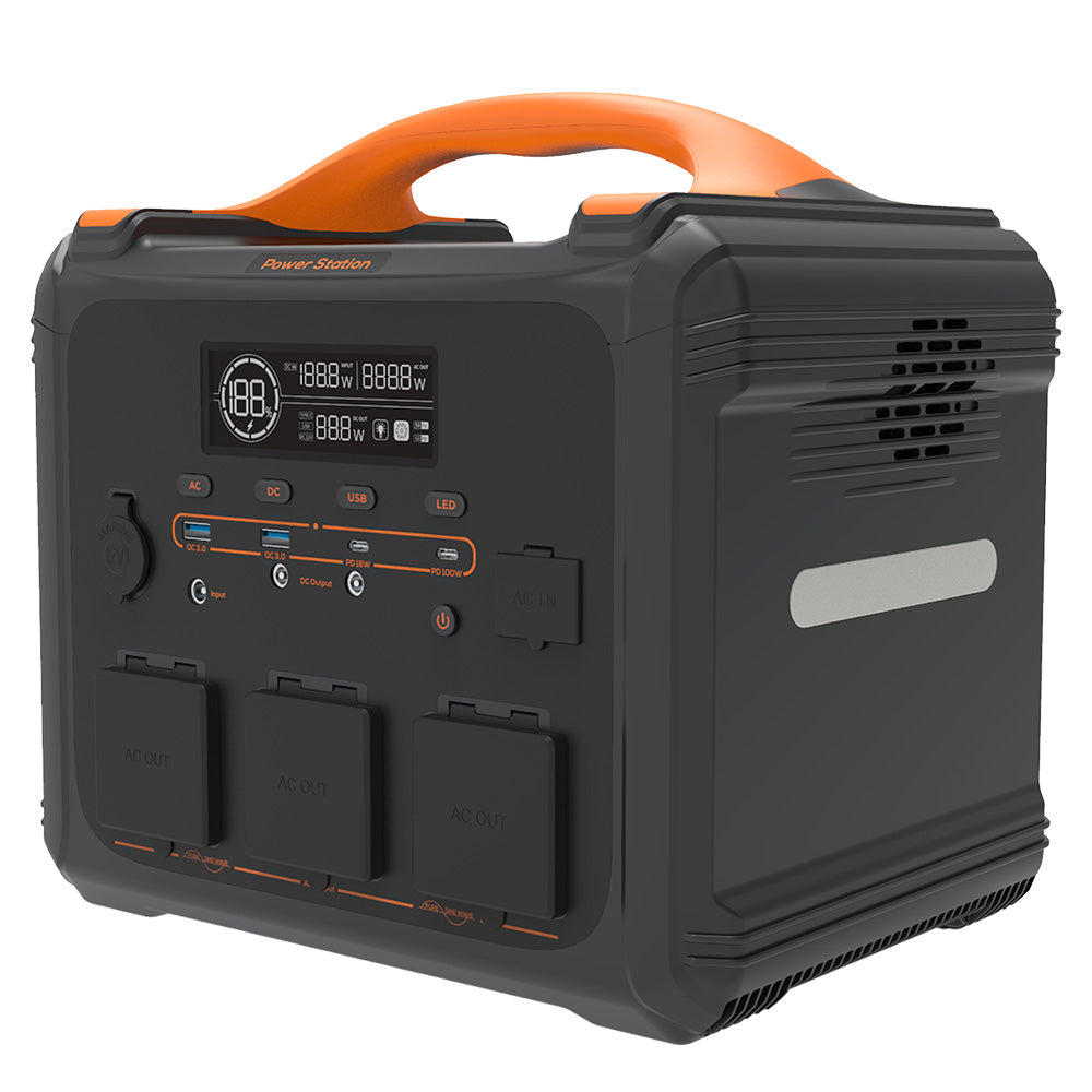 NEWSMY S1210 1200W 1102.5Wh Portable Power Station, LiFeMnPo4 Battery, 1.2 Hours Quick Charge, PD100W Output, 230V/1200W (Peak 2400W) Pure Sine Wave