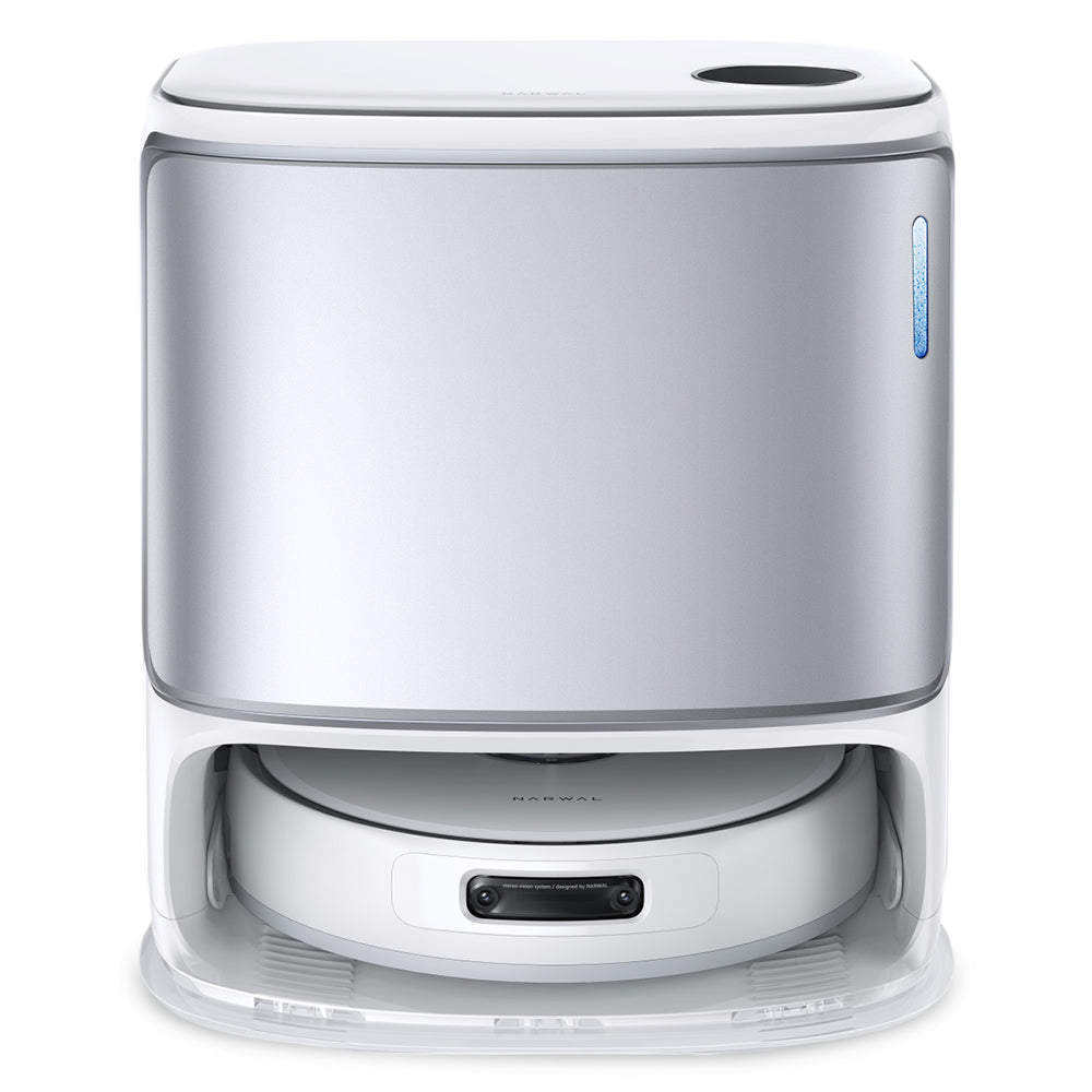 Narwal Freo Z Ultra Robot Vacuum and Mop with Base Station, 12,000Pa Power, Self-Empty, Dual-camera, Zero-Tangling, 120-day Maintenance-Free, Auto Mop Lifting To 12mm, Tri-Laser Obstacle Avoidance, AI-Adaptive Hot Water Washing &amp; Drying - White