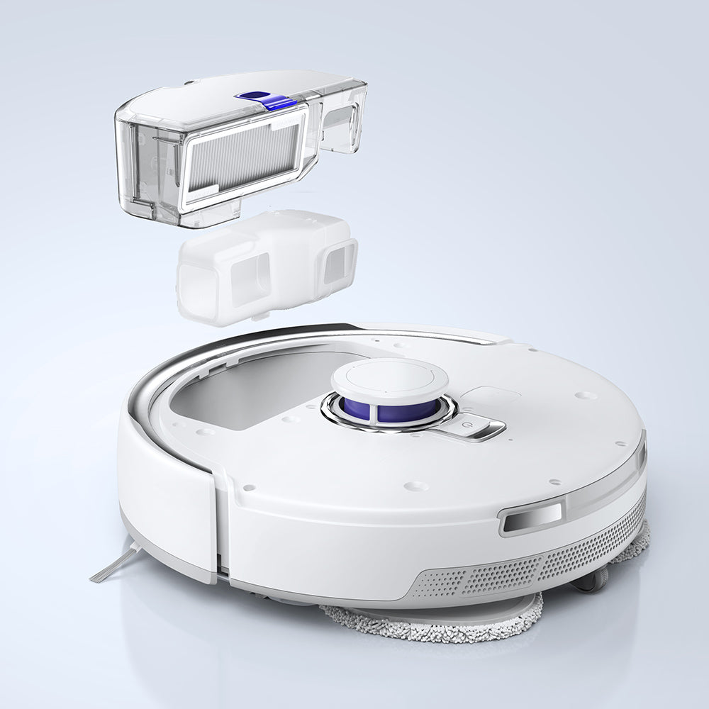 Narwal Freo Z Ultra Robot Vacuum and Mop with Base Station, 12,000Pa Power, Self-Empty, Dual-camera, Zero-Tangling, 120-day Maintenance-Free, Auto Mop Lifting To 12mm, Tri-Laser Obstacle Avoidance, AI-Adaptive Hot Water Washing &amp; Drying - White