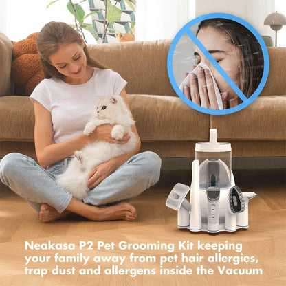 Neakasa P2 Pro Dog Grooming Kit &amp; Vacuum for Dogs Cats | Vacuum For Pet Hair