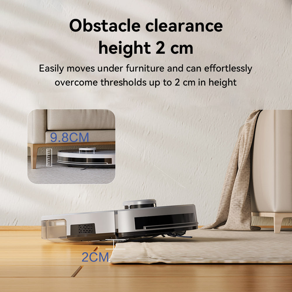 Neatsvor S600 Robot Vacuum Cleaner and Mop, 2.8L Dust Collection, 5200mAh Battery, LDS4.0 Laser Navigation, APP Control, Alexa &amp; Google Home, 2-in-1 Brush, HEPA Filtration, and 350ml Water Tank