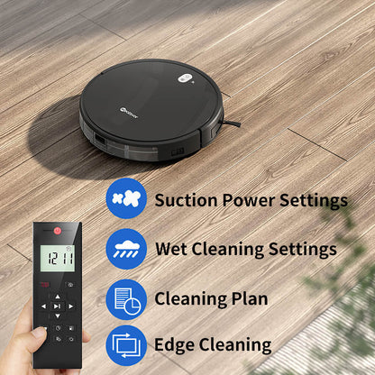 Neatsvor X520 Robot Vacuum Cleaner and Mop, 6000Pa Suction, 5200mAh Battery, Wi-Fi/APP Control, 3-in-1 Cleaning, Intelligent Navigation 3.0, HEPA Filtration, and Voice Control for Carpets and Hard Floors, Black